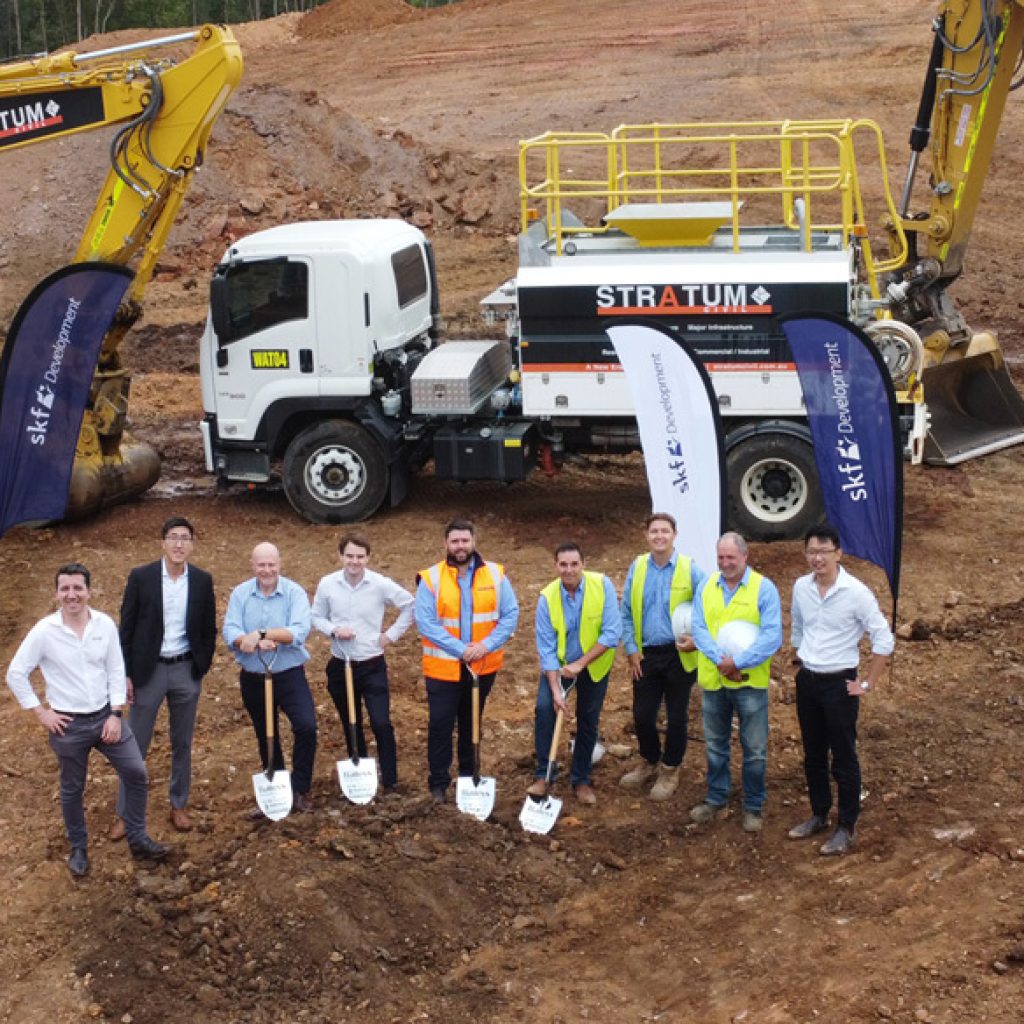 Sod turning at Baileys Reserve Gold Coast site